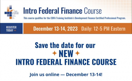 CDFA Intro Federal Finance Course